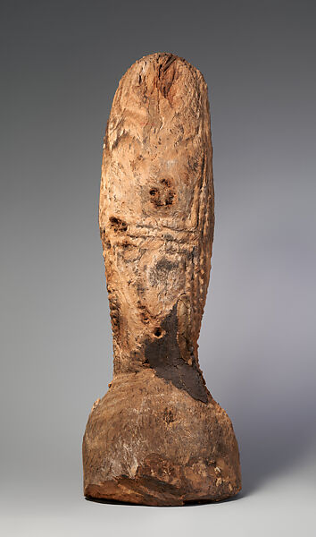 Finial from a Slit Gong (Atingting Kon), Wood, paint, Ambrym Island