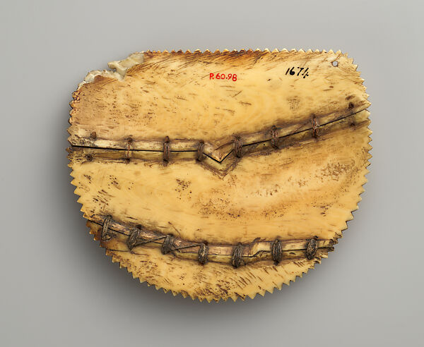 Civatabua (breastplate), Fijian artist, Whale ivory, fiber, Fijian people
