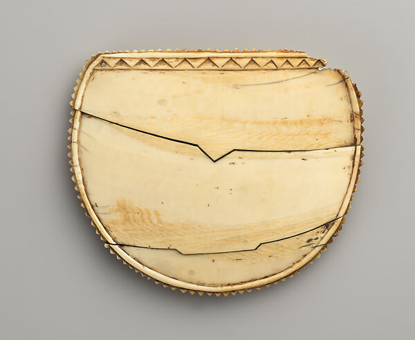 Breast Ornament (Civatabua), Whale ivory, fiber, Fijian 