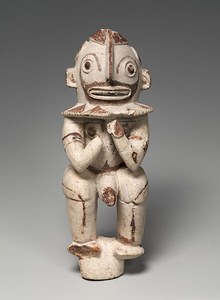 Funerary Figure (Kulap), Chalk, paint, Southern New Ireland 