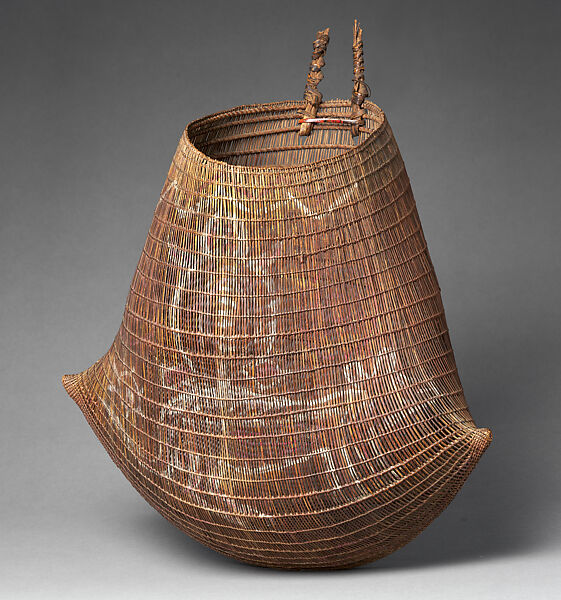 Basket (Jawun), Fiber, paint, Northern Queensland people
