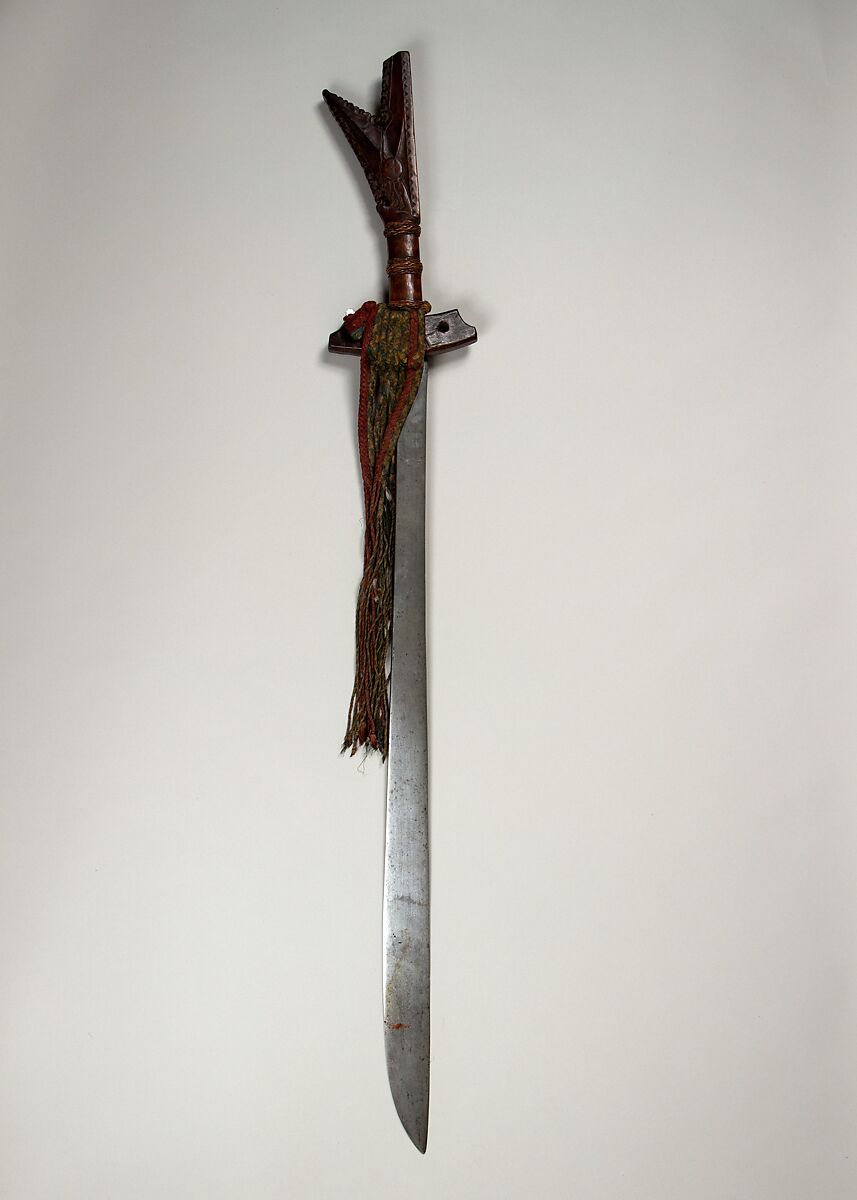 Sword (Campilan), Wood, textile, Malayan 