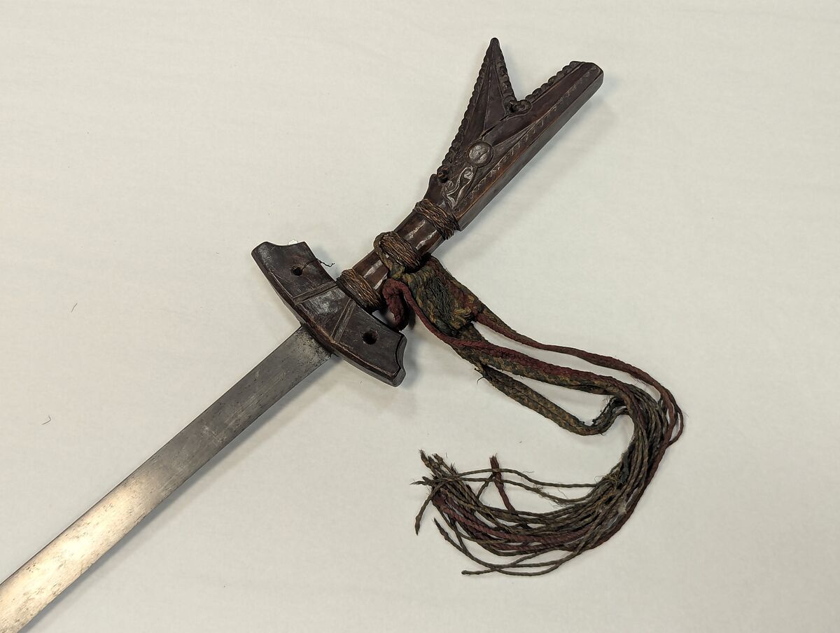 Sword (Campilan), Wood, textile, Malayan