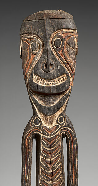 Male Figure (Kaiaimuru), Wood, paint, shell, fiber, Turama people