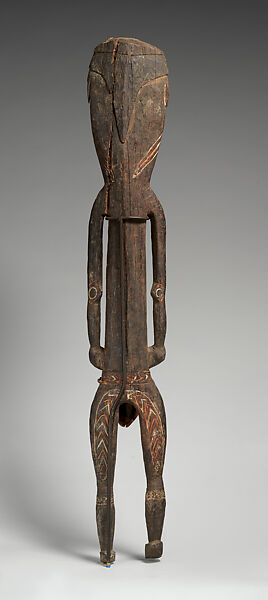 Male Figure (Kaiaimuru), Wood, paint, shell, fiber, Turama people