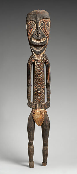 Male Figure (Kaiaimuru), Wood, paint, shell, fiber, Turama people