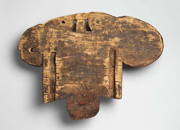 Canoe Splashboard (lagim), Wood, paint, Massim people