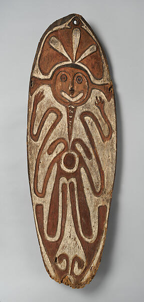 Spirit Board (Gope), Wood, paint, Wapo