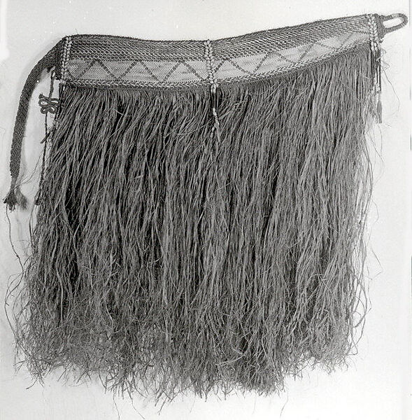 Skirt, Fiber, sago palm leaves, seeds, Asmat people 