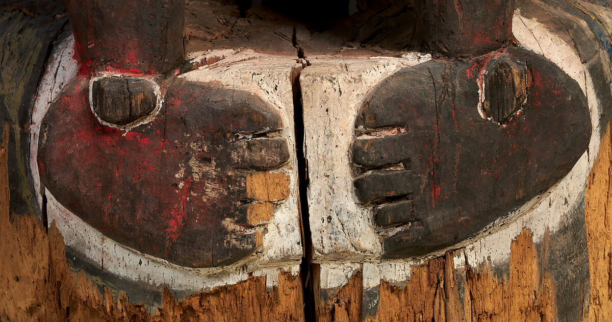 Ancestor figure, Kambot artist, Wood, paint, fiber, Kambot people