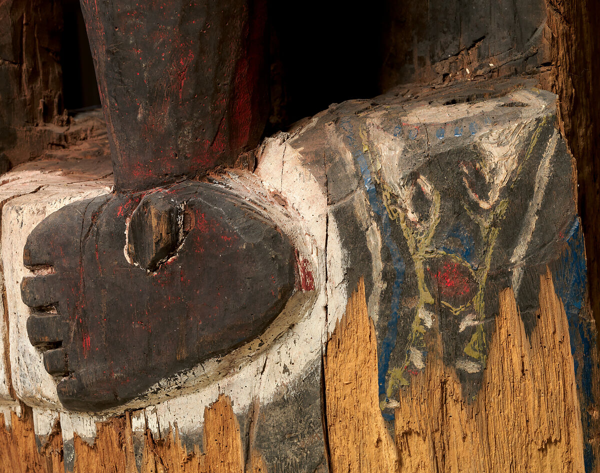 Ancestor figure, Kambot artist, Wood, paint, fiber, Kambot people