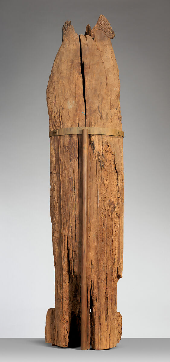 Ancestor figure, Kambot artist, Wood, paint, fiber, Kambot people