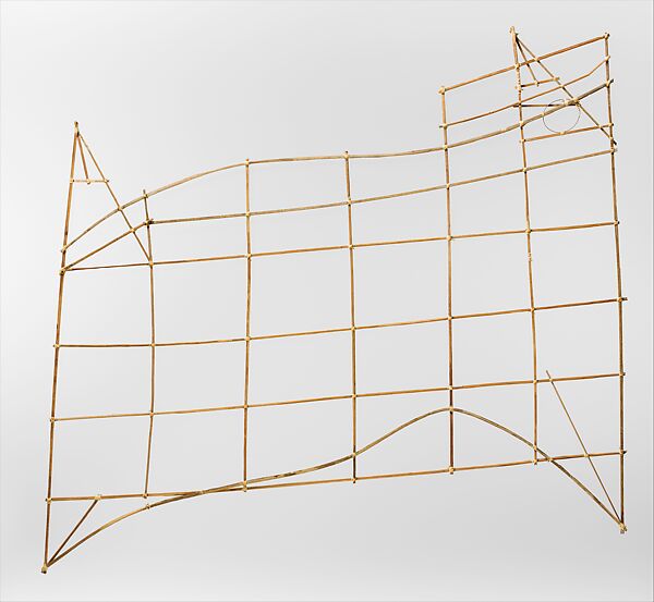 Navigational Chart (Rebbilib), Coconut midrib, fiber, Marshallese people 