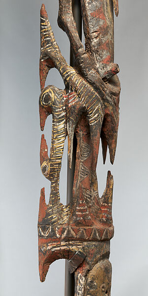 Figure (Nggwalndu), Wood, paint, Abelam people