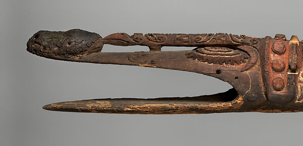 Crocodile Figure (Taki), Wood, paint, Korewori River region