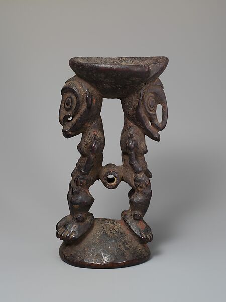 Betel-nut Mortar, Wood, Murik people