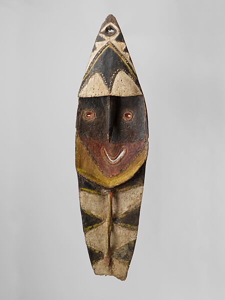 Figure for Yam ceremony (Mindja or Amarki), Wood, paint, Probably Nukuma 