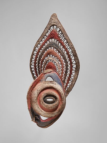 Yam Mask, Fiber, paint, Abelam people 