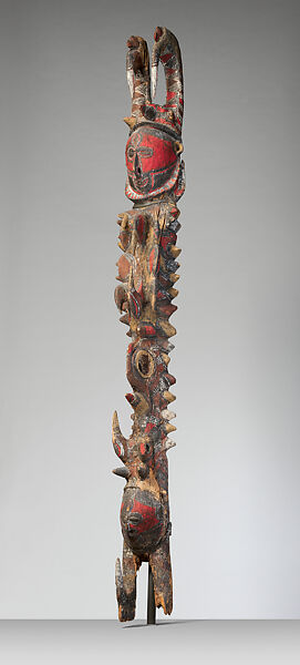 Figure (Nggwalndu), Wood, paint, Abelam people