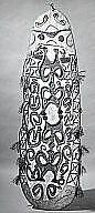 Shield, Pono, Wood, paint, sago palm leaves, Asmat people