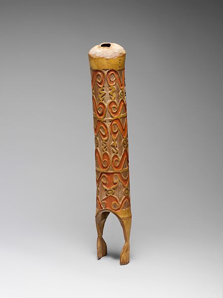 Trumpet (Fu), Bamboo, paint, Asmat people 