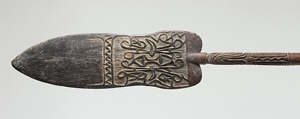 Paddle, Tet, Wood, Asmat people
