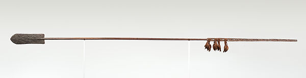 Paddle, Wood, fiber, sago palm leaves, Asmat people
