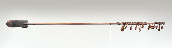 Paddle, Chief Chinasapitch, Wood, sago palm leaves, fiber, Asmat people