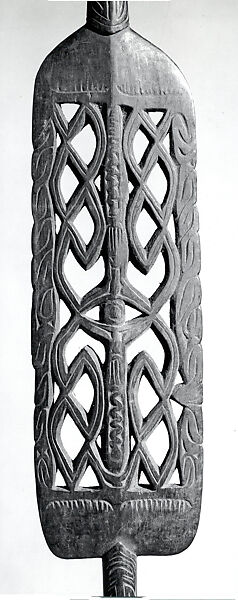 Spear, Matjemosh's father, Wood, cassowary claw, Asmat people