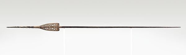 Spear, Jukaim, Wood, paint, Asmat people