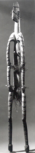 Female Figure, Giak, Wood, paint, fiber, shells, seeds, sago palm leaves, Asmat people 