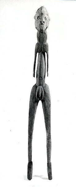 Male Figure, Kamarep, Wood, Asmat people 