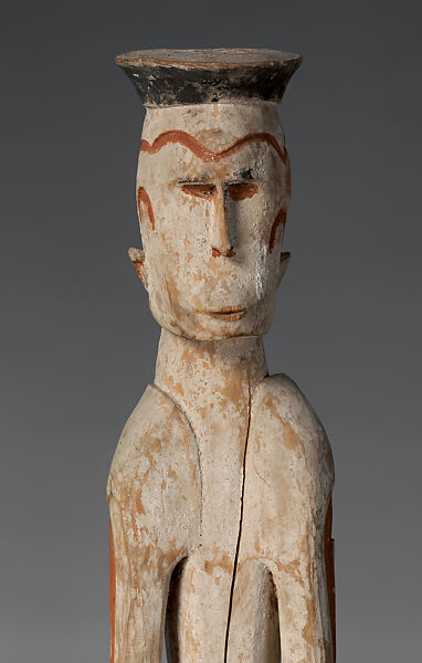 Male ancestor figure, Ndojokor, Wood, paint, Asmat people