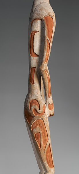 Male ancestor figure, Ndojokor, Wood, paint, Asmat people