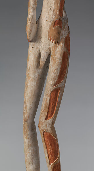 Male ancestor figure, Ndojokor, Wood, paint, Asmat people