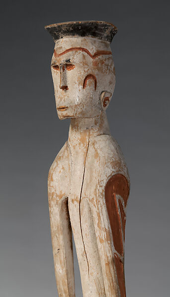 Male ancestor figure, Ndojokor, Wood, paint, Asmat people