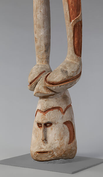 Male ancestor figure, Ndojokor, Wood, paint, Asmat people