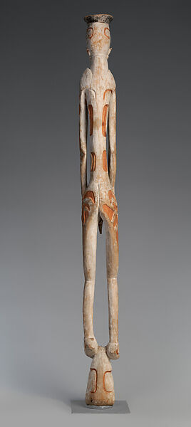 Male ancestor figure, Ndojokor, Wood, paint, Asmat people
