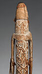 Male ancestor figure, Asmat artist, Wood, paint, fiber, bamboo, Asmat people