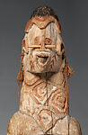Male ancestor figure, Asmat artist, Wood, paint, fiber, bamboo, Asmat people