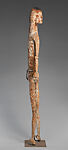 Male ancestor figure, Asmat artist, Wood, paint, fiber, bamboo, Asmat people
