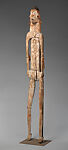 Male ancestor figure, Asmat artist, Wood, paint, fiber, bamboo, Asmat people
