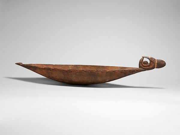 Bowl, Wood, paint, Asmat people