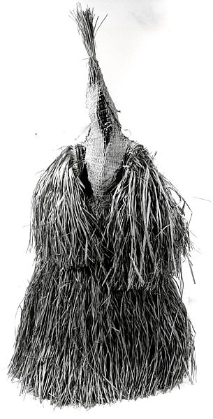 Body Mask, Fiber, sago palm leaves, Asmat people 