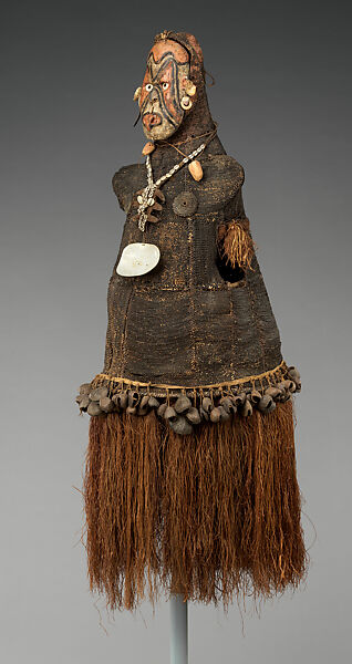 Dance Costume, Fiber wook, grass, shell, seeds, paint, Iatmul people