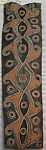 Painting from a Ceremonial House Ceiling, Gwoiyap, Amachi Kalaba, Sago palm spathe, paint, Kwoma, Kalaba clan