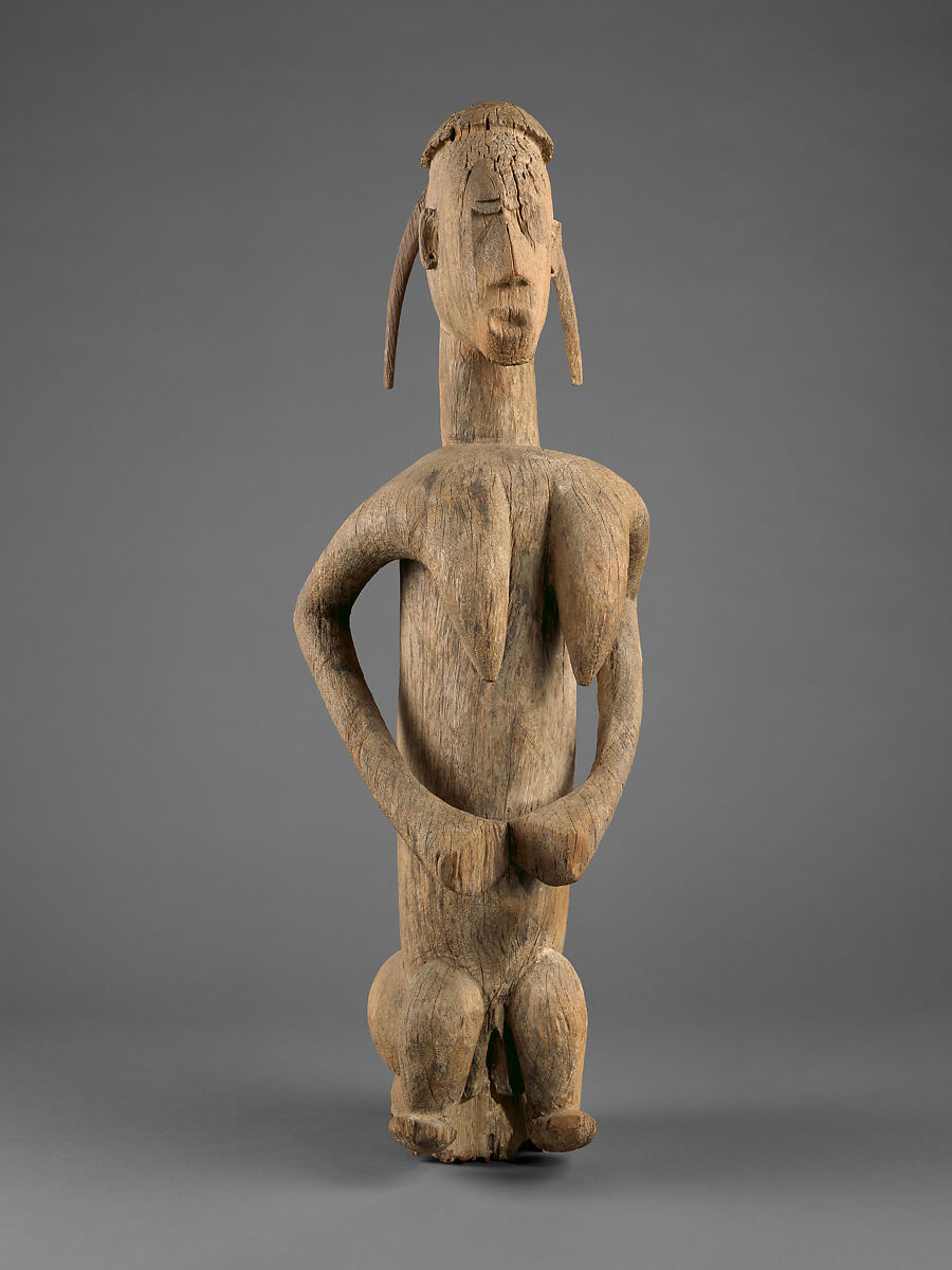 Jomogoni female figure, Bamana numu (blacksmith), Wood, Bamana peoples