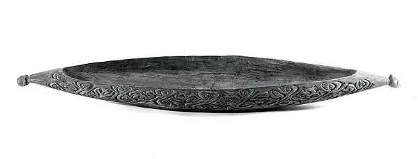 Bowl, Wood, paint, Asmat people 