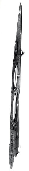 Ancestor Pole (Omu [?]), Suku, Wood, fiber, paint, Asmat people 