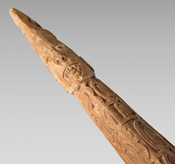 Ancestor Pole, Asmat artist(s), Wood, paint, Asmat people